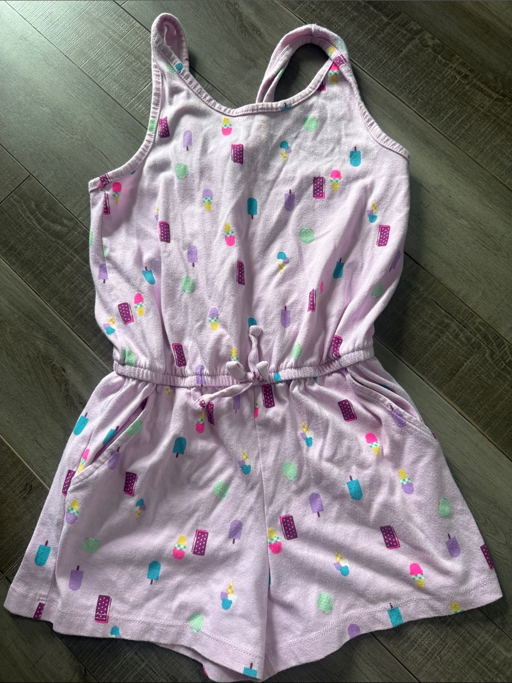 Cat & Jack Lilac Girls' Printed Romper